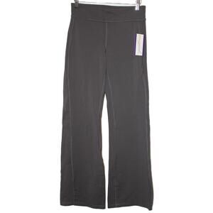 Womens Athleta Kick Booty Flare Leg Yoga Pants Leggings Gray Nylon Size Small S